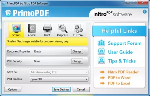 نرم‌افزار PrimoPDF